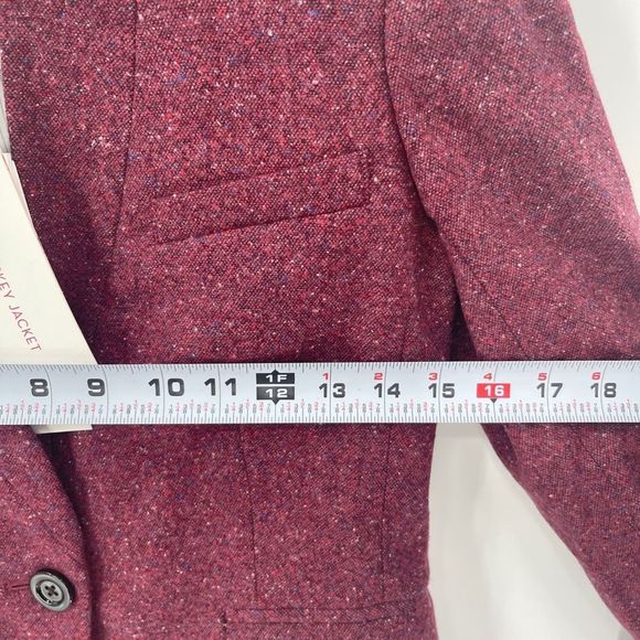 New Veronica Beard I Am Dickey Jacket Blazer Berry Red Pink Size 0 Wool Blend - Picture 12 of 15